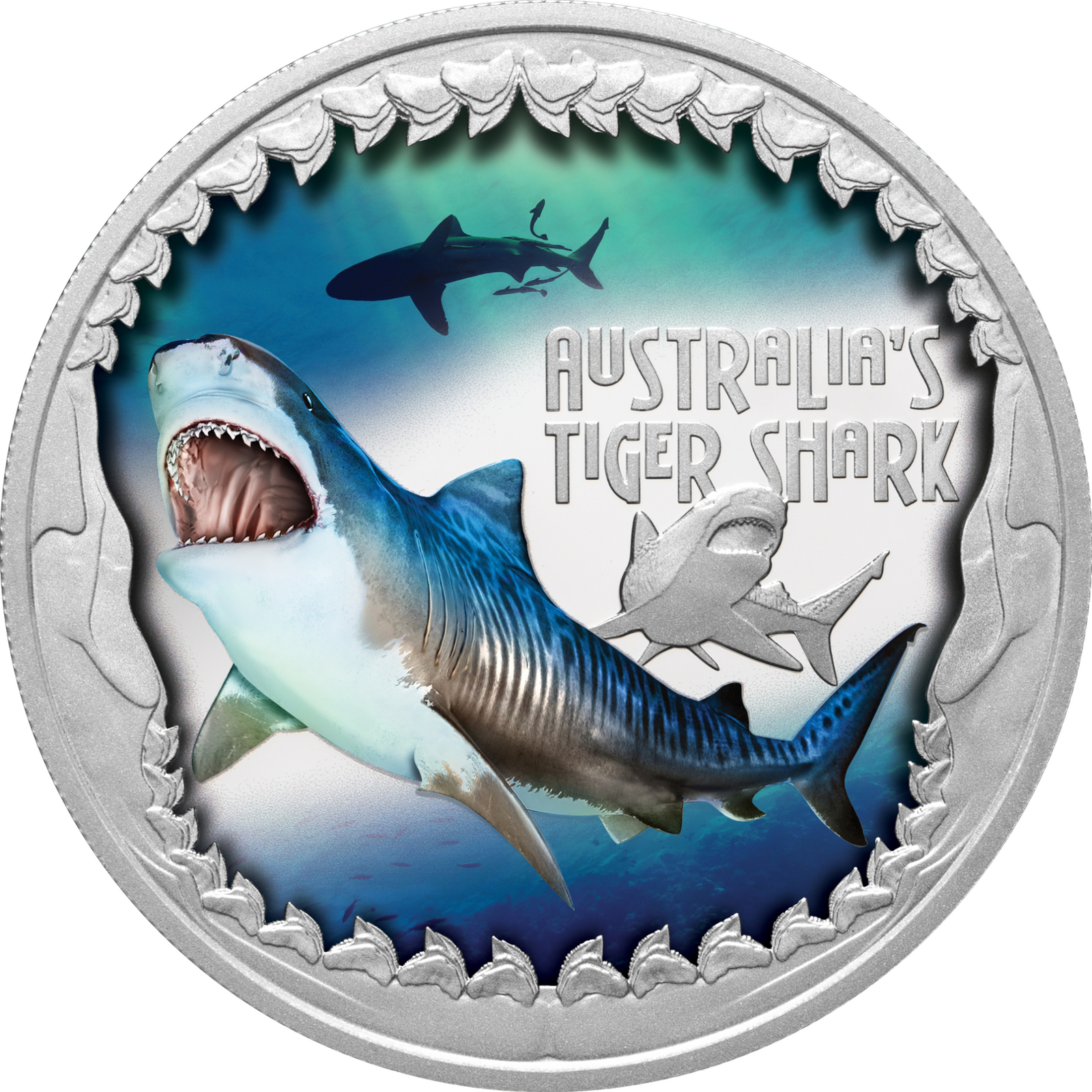 2023 $1 Deadly & Dangerous - Tiger Shark 1 Oz Silver Proof