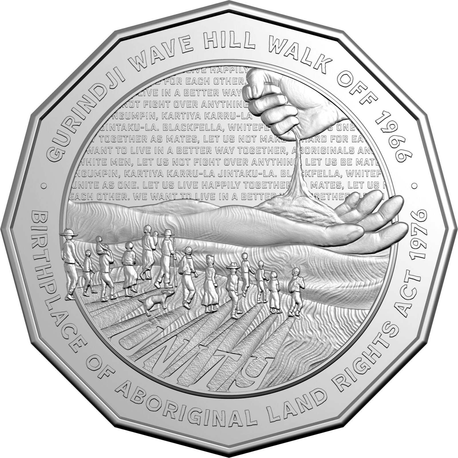  2026 50c Cupro-Nickel - Australia Wave Hill Walk Off 60th Anniversary & Aboriginal Land Rights Act 1976 50th Uncirculated Coin 