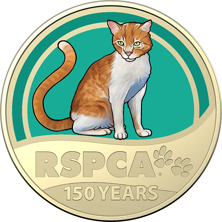2021 $1 Cat - 150th Anniversary Of The RSPCA UNC