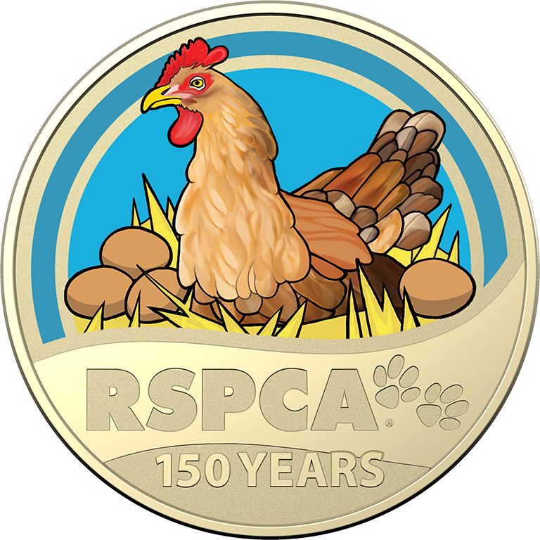 2021 $1 Layer Hen - 150th Anniversary Of The RSPCA UNC