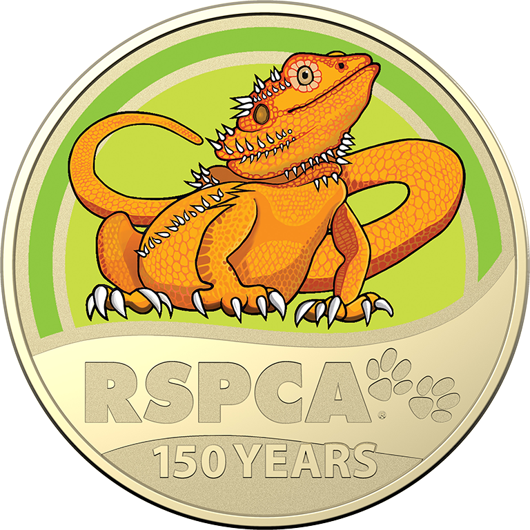 2021 $1 Lizard - 150th Anniversary Of The RSPCA UNC