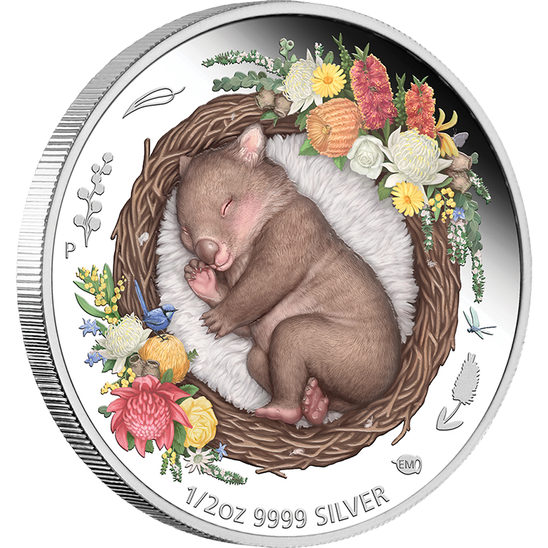 2021  Dreaming Down Under - Wombat 1/2oz Silver Proof Coin