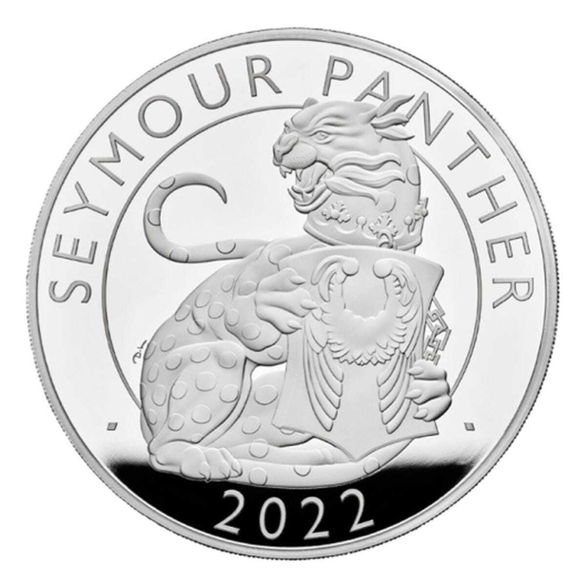 2022 £2 Royal Tudor Beasts Seymour Panther 1oz Silver Proof Coin