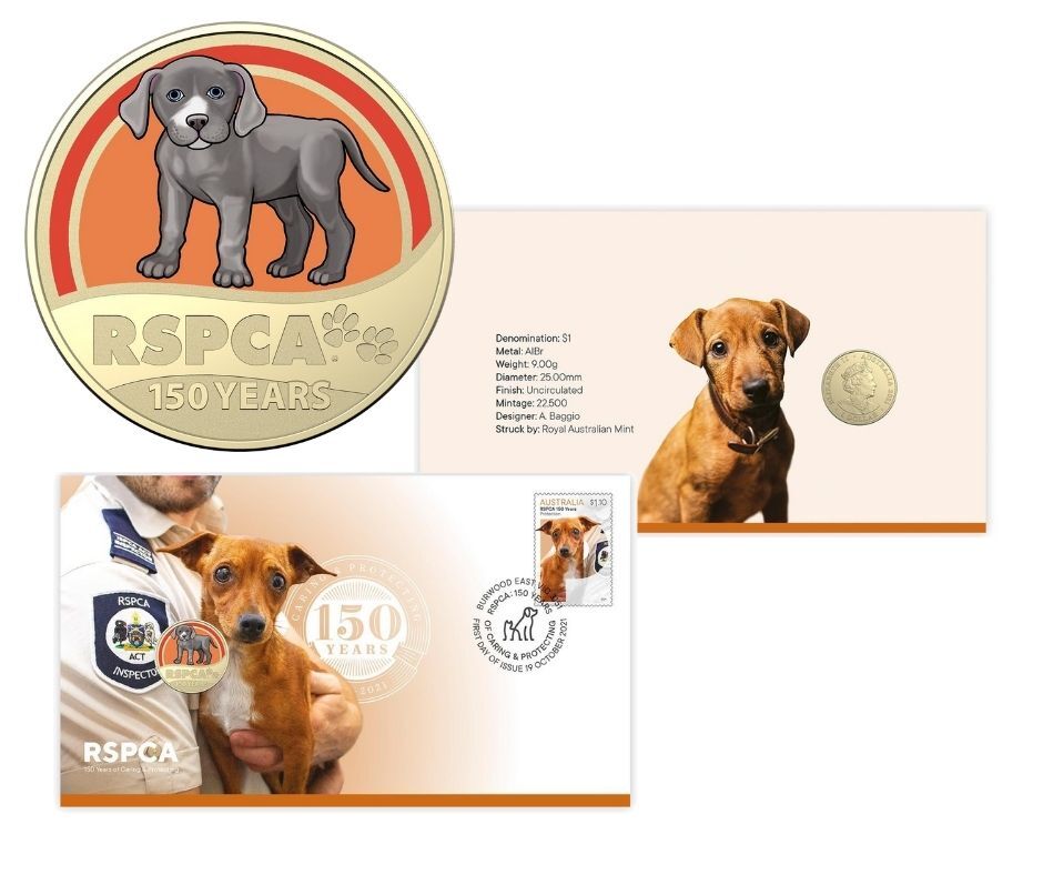 2021 RSPCA 150 Years 3 x PNC Set Dog + Cat + Horse
