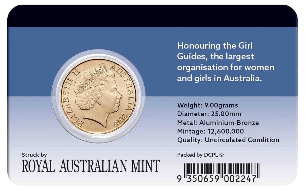 2010 $1 Centenary of Girl Guides Coin Pack