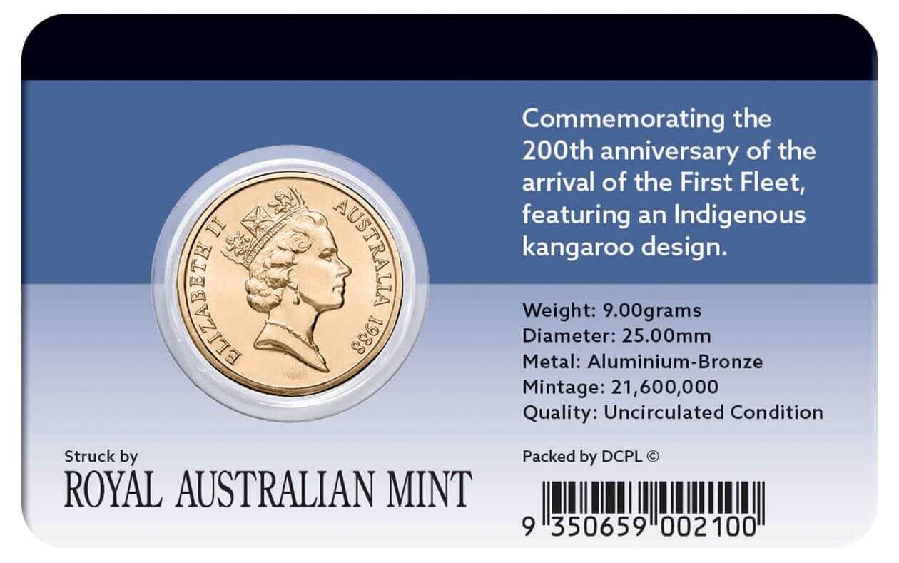 1988 $1 Australian Bicentenary Coin Pack