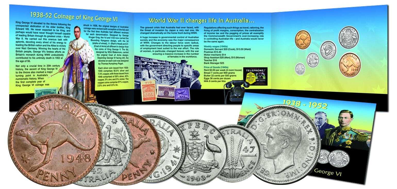 1938-52 George VI Predecimal Pack