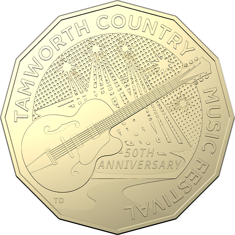 2022 50c Tamworth Country Music 50th anniversary Festival UNC