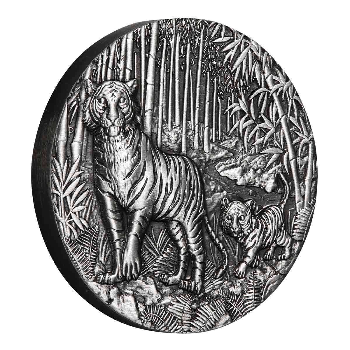 2022 $2 Lunar Year of the Tiger 2oz Silver Antiqued Coin
