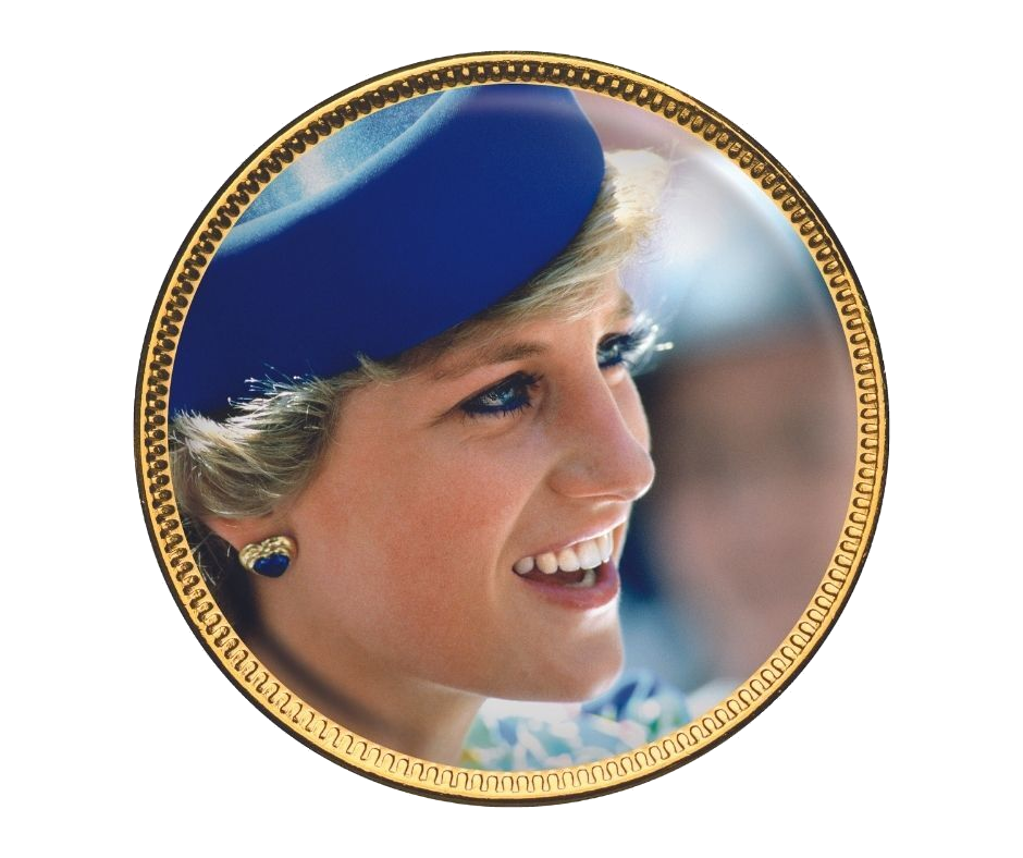 2022 Princess Diana In Australia Gold Plated Penny 7 - Coin Collection 