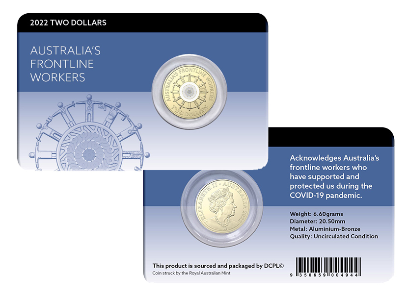 2022 $2 Frontline Workers Coin Pack Style 1