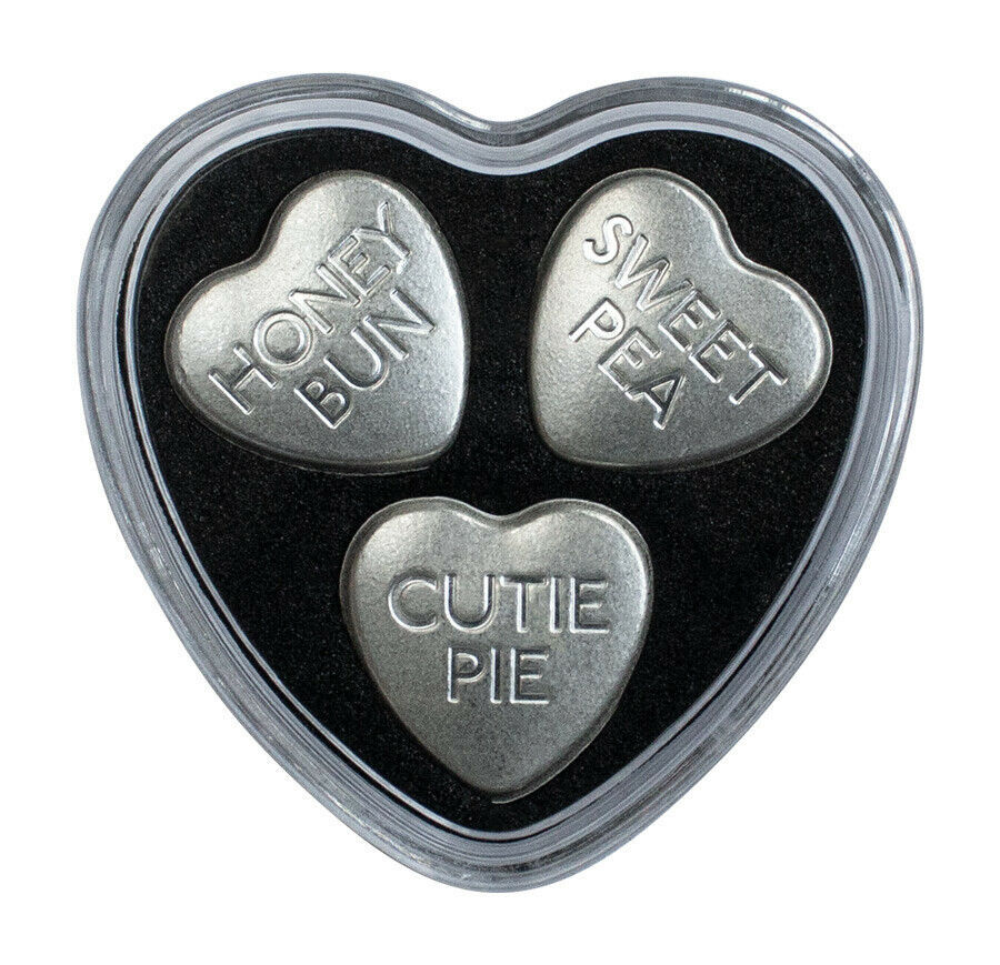 Sweethearts Pure Silver Hearts Set