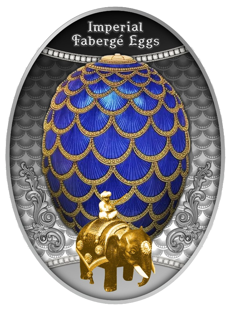 2021 $1 Pinecone Egg - Imperial Faberge Eggs Silver Coin