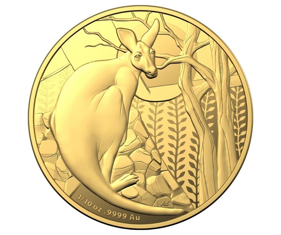 2022 $10 Kangaroo Impressions of Australia 1/10oz Gold Proof Coin