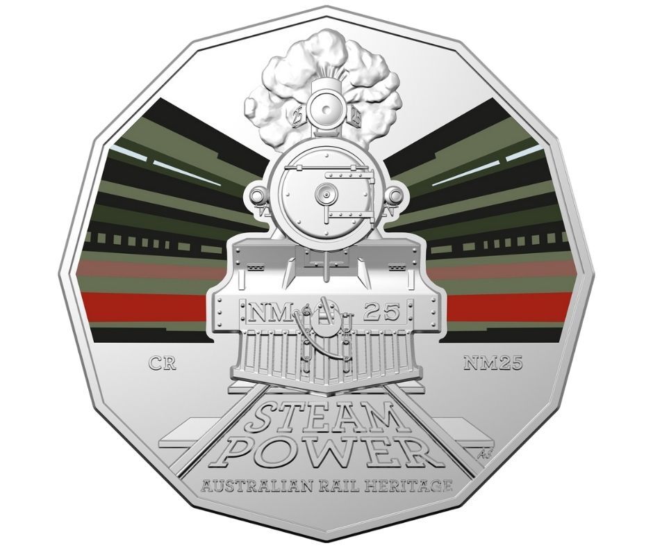 2022 50c Australian Steam Trains - Commonwealth Railways NM 25