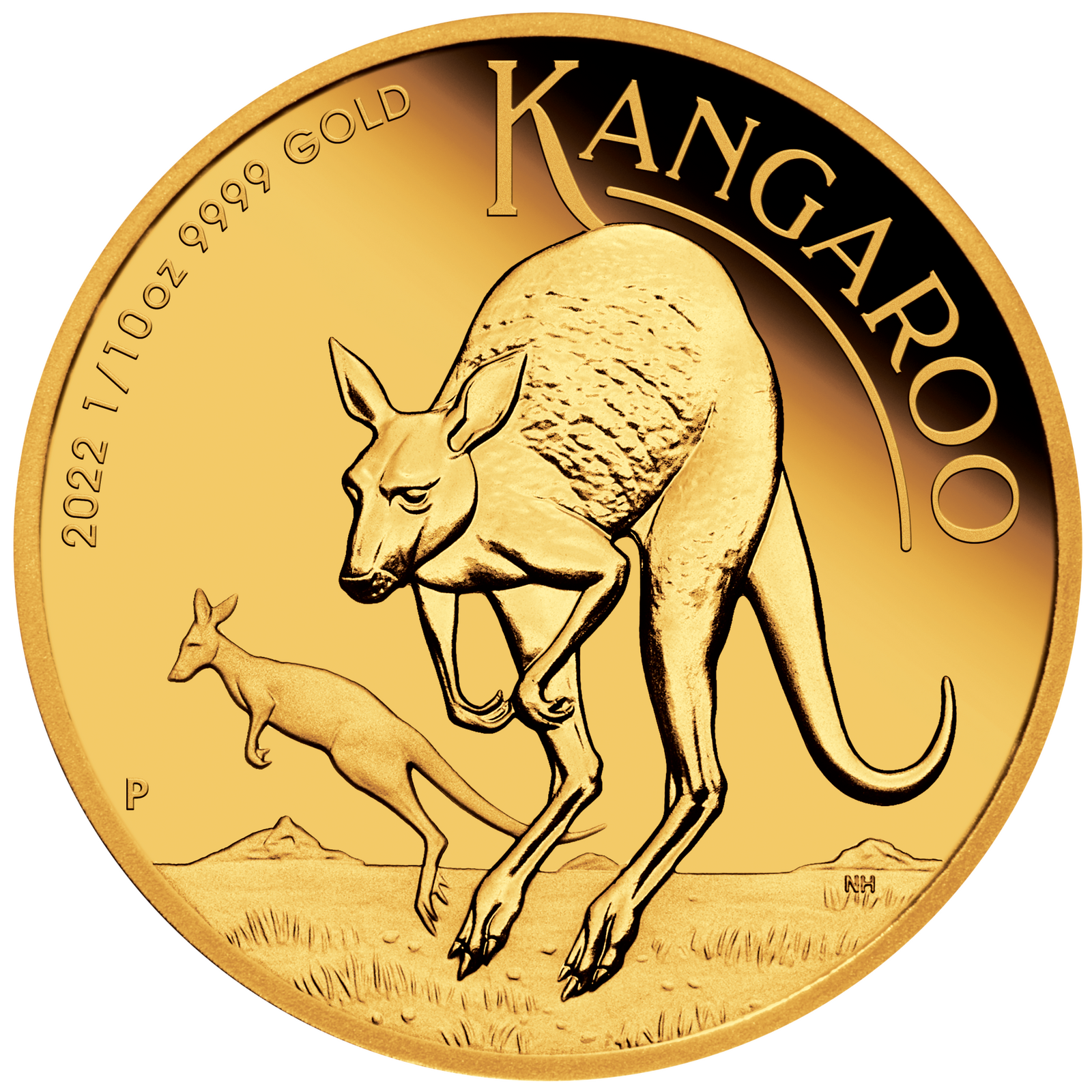 2022 $15 Kangaroo 1/10oz Gold Proof Coin