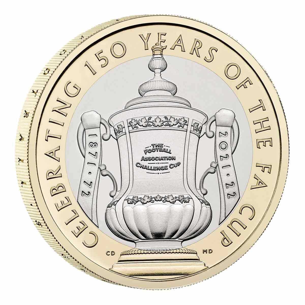 2022 £2 150th Anniversary of the FA Cup Brilliant UNC