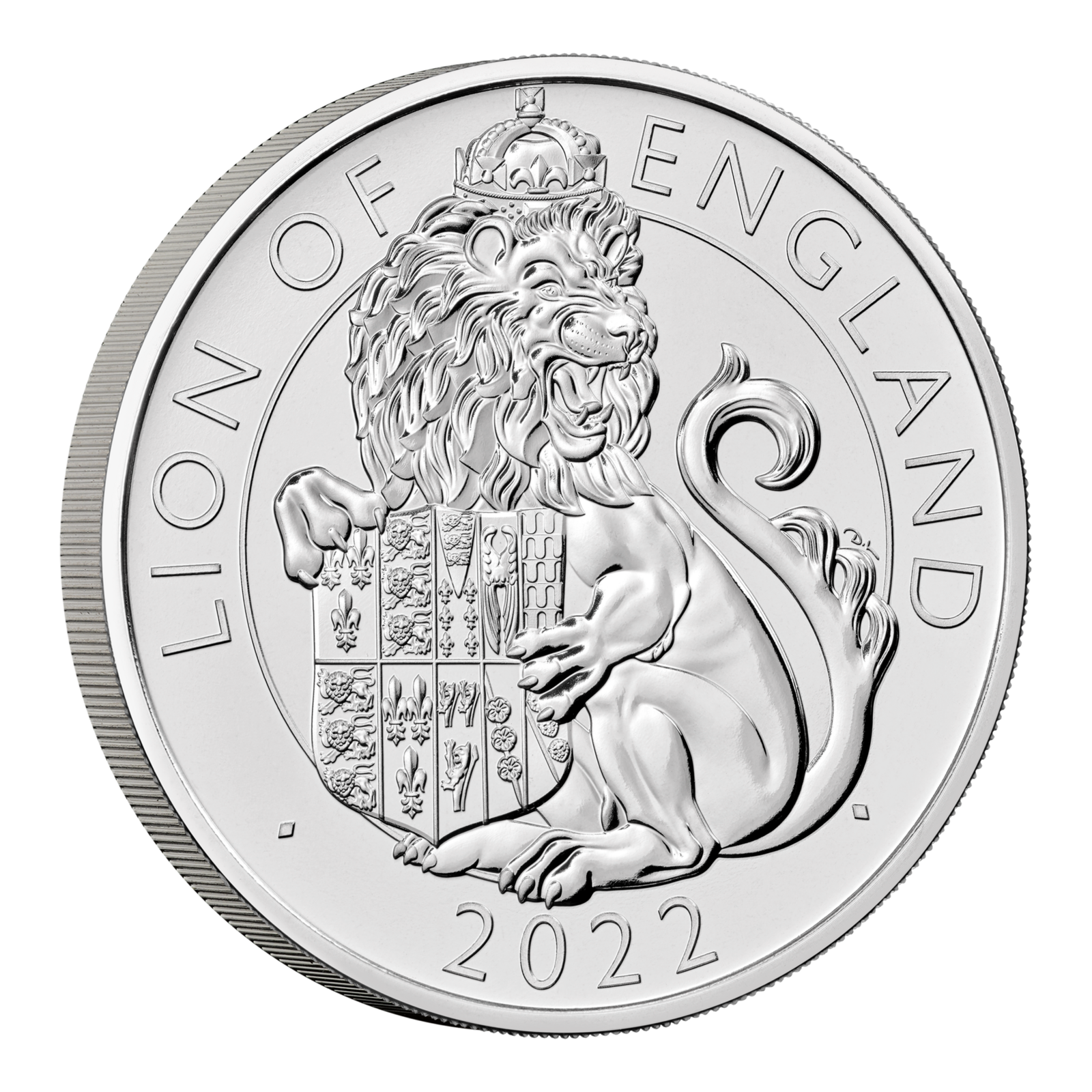 2022 £5 Royal Tudor Beasts The Lion of England CuNi Brilliant UNC