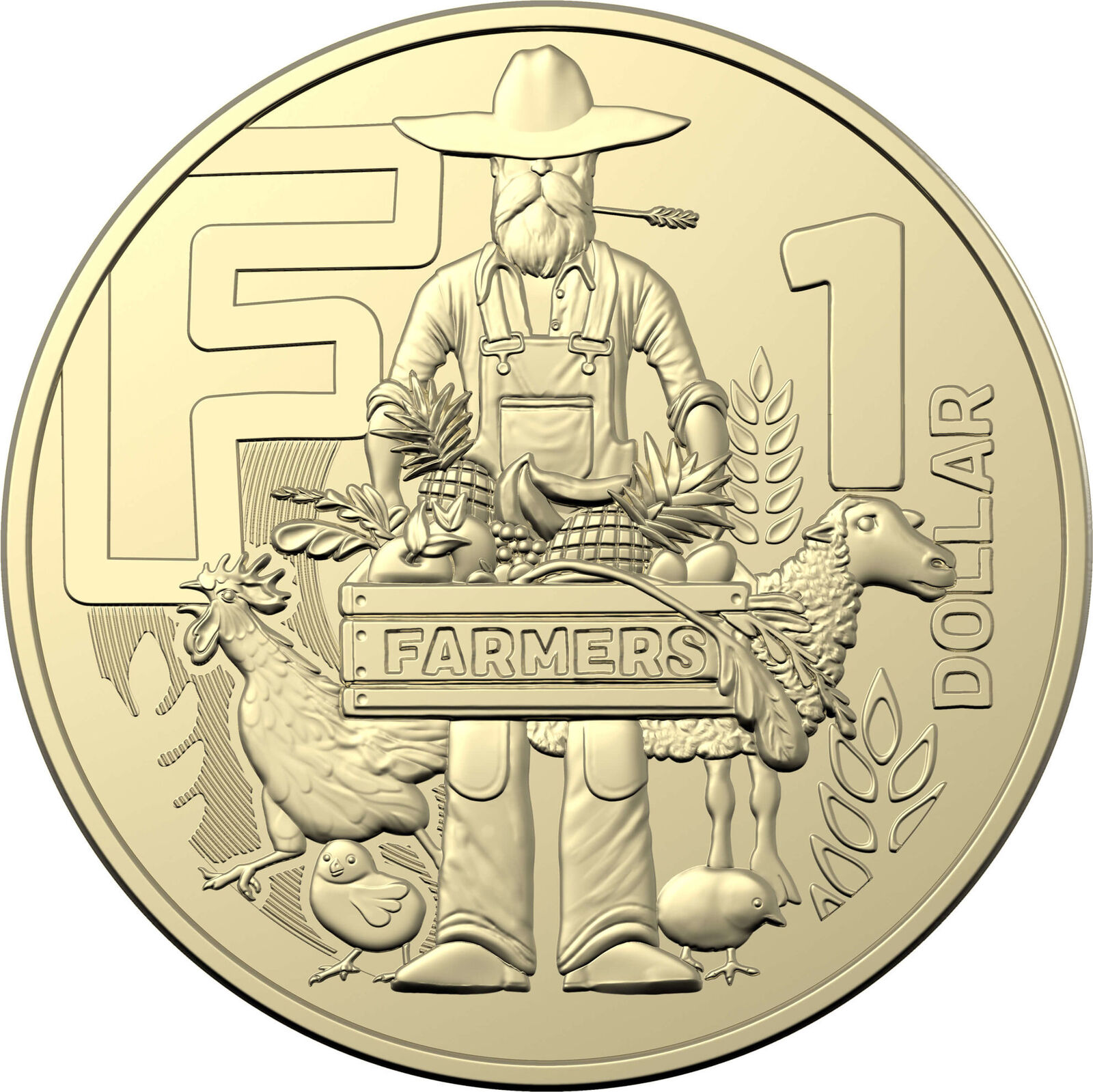 2022 $1 Great Aussie Coin Hunt 3 – Letter 'F' coin