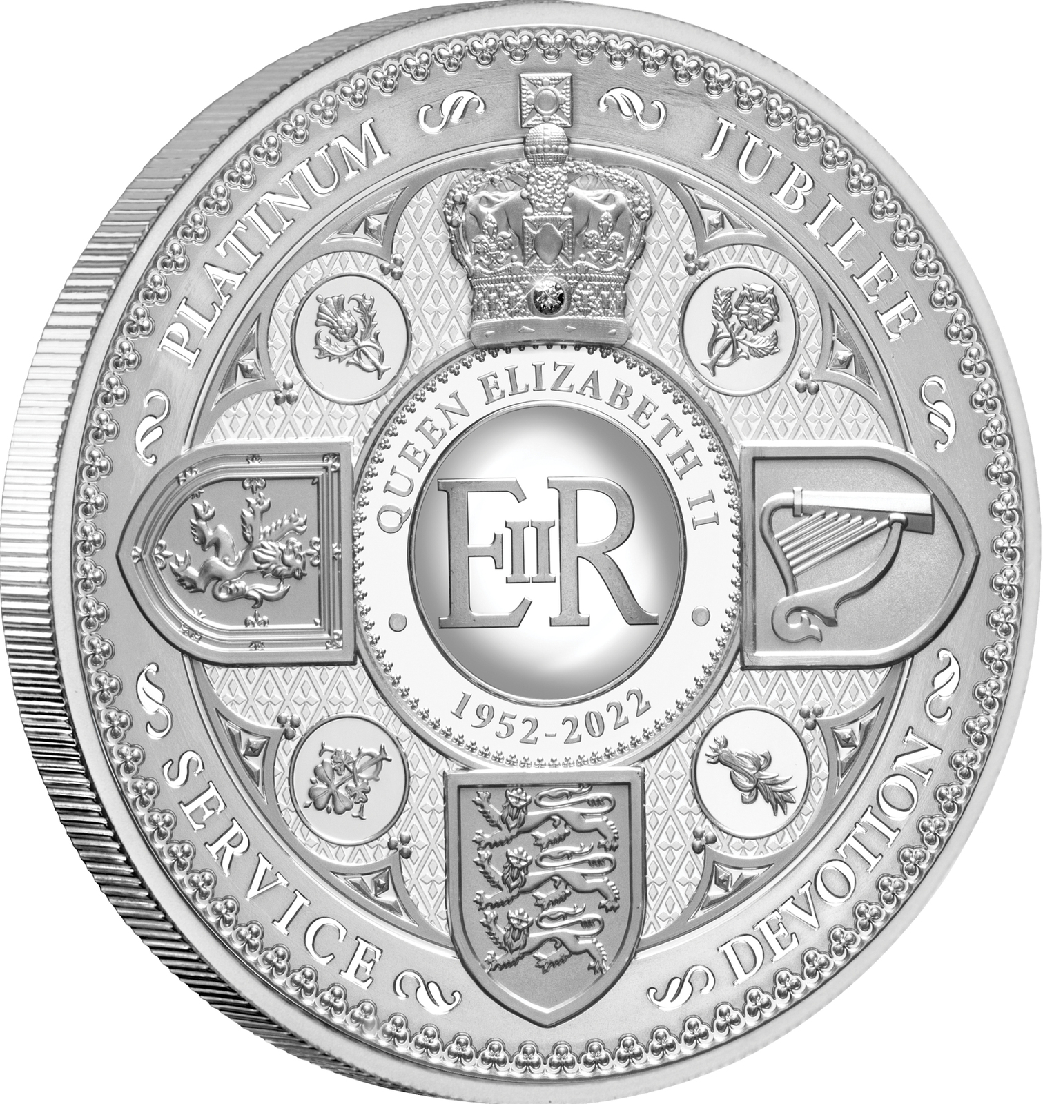 2022 $10 Queen Elizabeth II's Platinum Jubilee 5oz Silver Proof Coin