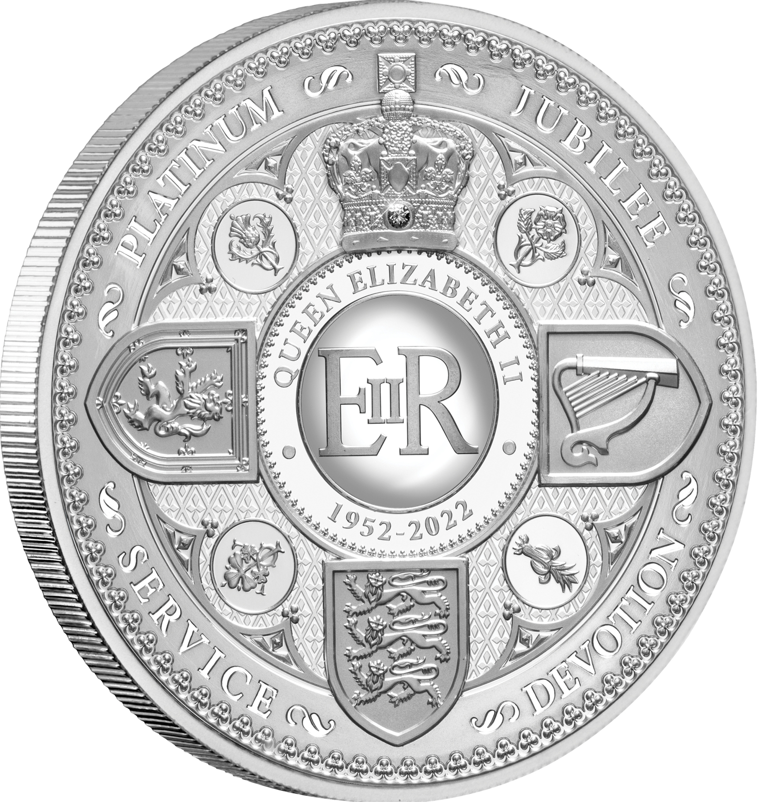 2022 $10 Queen Elizabeth II's Platinum Jubilee 5oz Silver Proof Coin