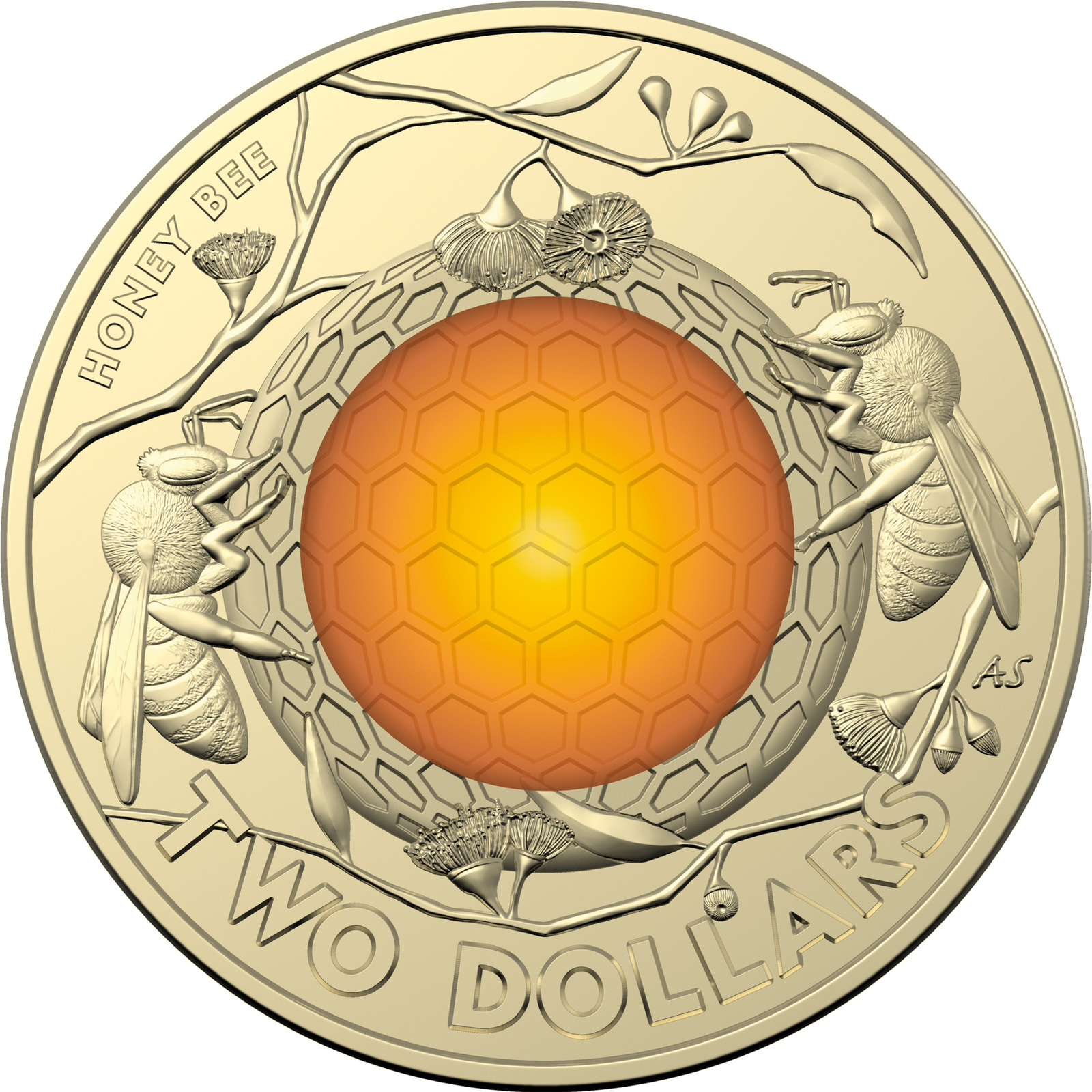 2022 $2 Honey Bee Coloured Coin Pack Style 1