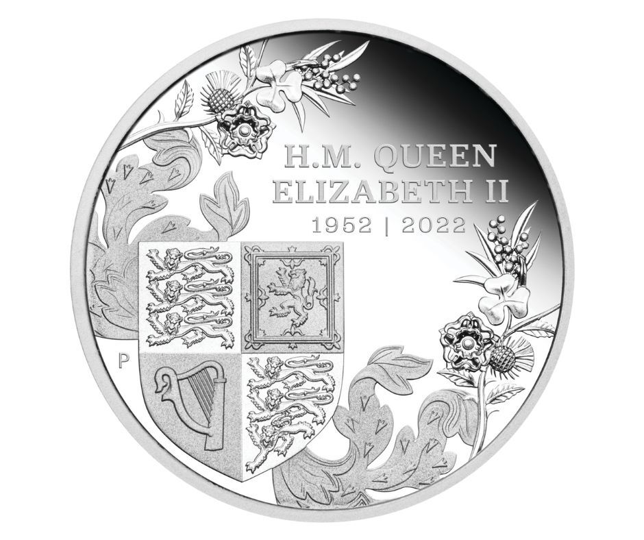 2022 $1 Queen Elizabeth II's Platinum Jubilee 1oz Silver Proof Coin
