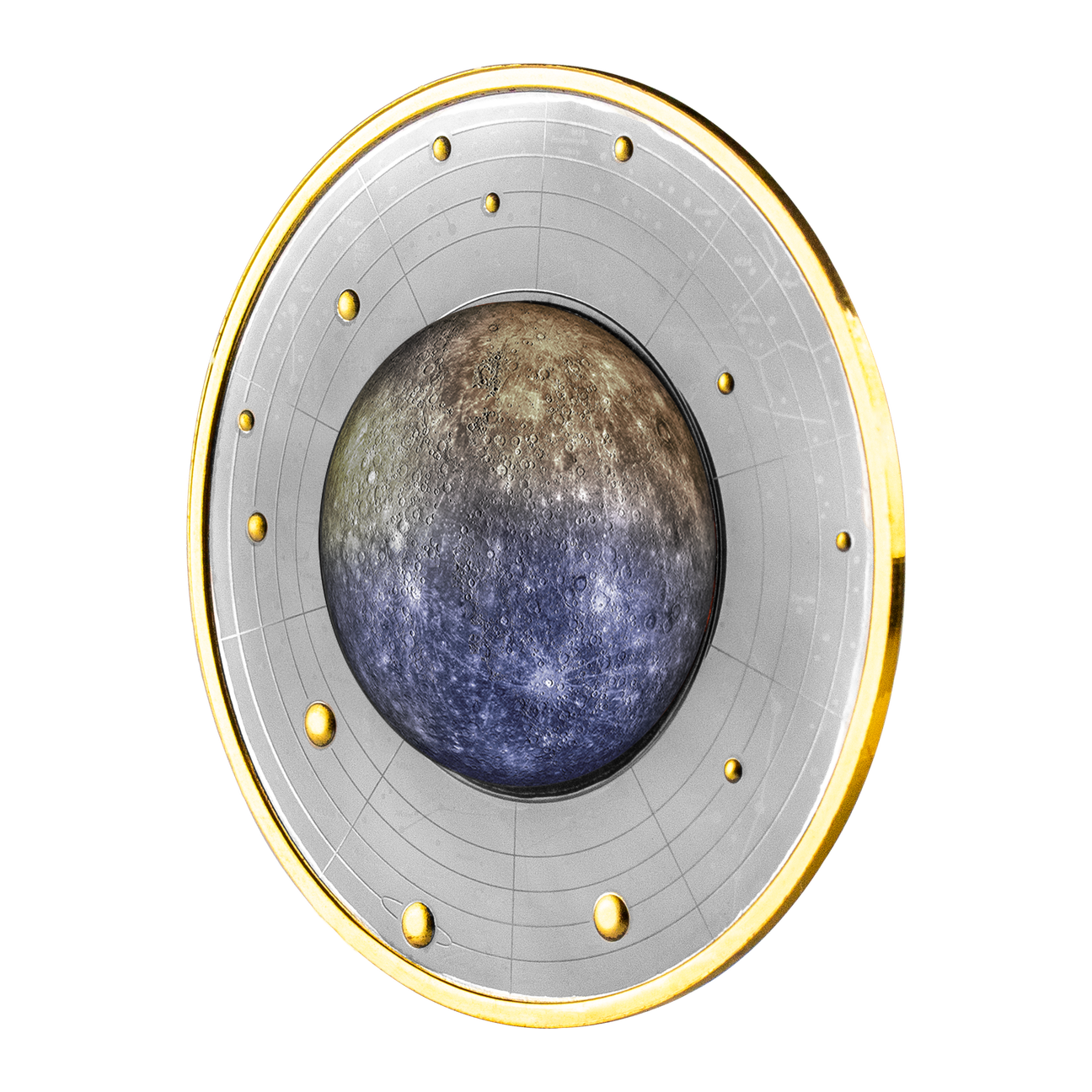 2021 Solar System - Mercury 500 Francs Silver Proof Coin