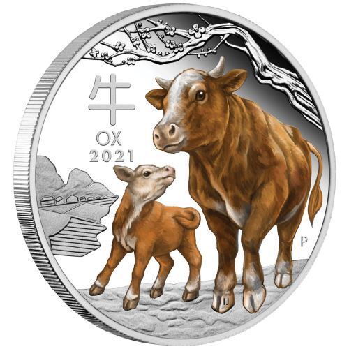 2021 Lunar Ox 1/2oz Silver Bullion Coin