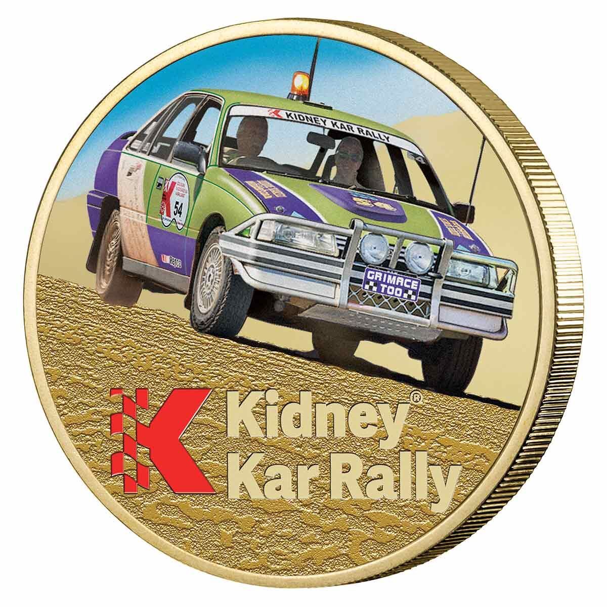 2019 Kidney Kar Rally Gold Plated Medallion