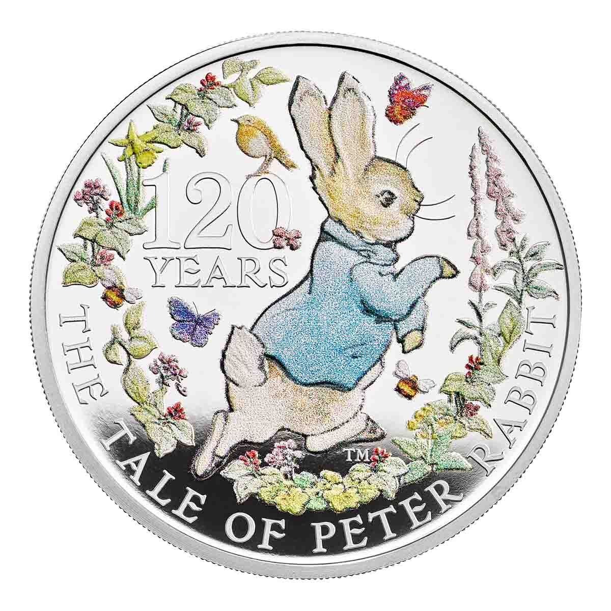 2022 £2 The Tale of Peter Rabbit 120th Anniversary Coloured 1oz Silver Proof Coin