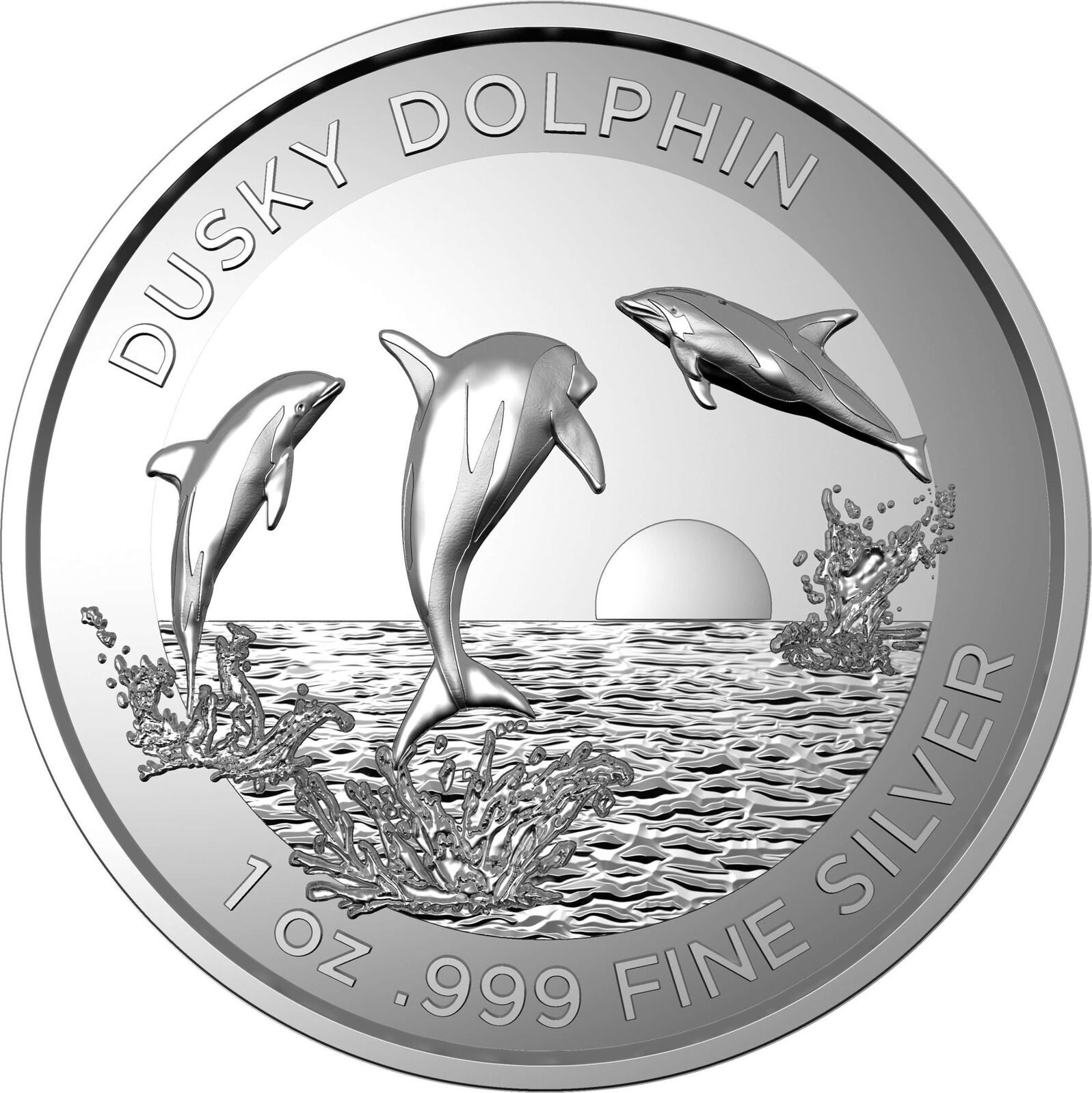 2022 $5 Dusky Dolphin Silver Proof High Relief 