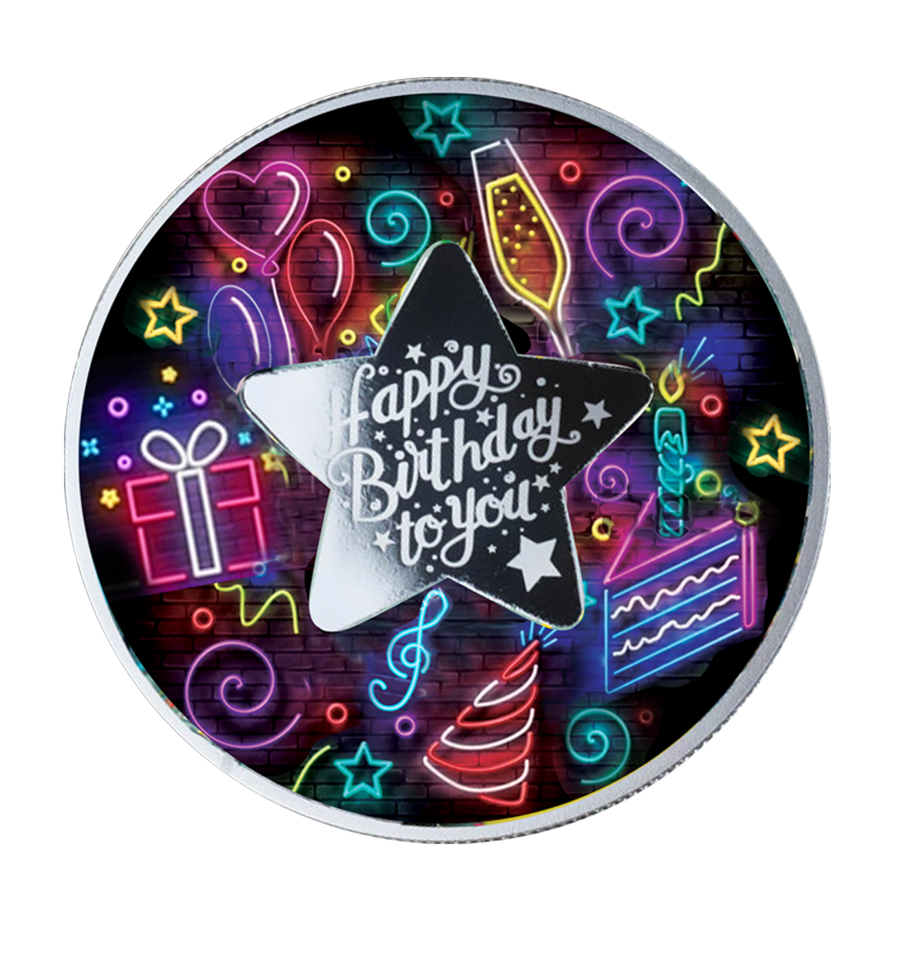 2022 Happy Birthday 17.50g Silver Proof Coin