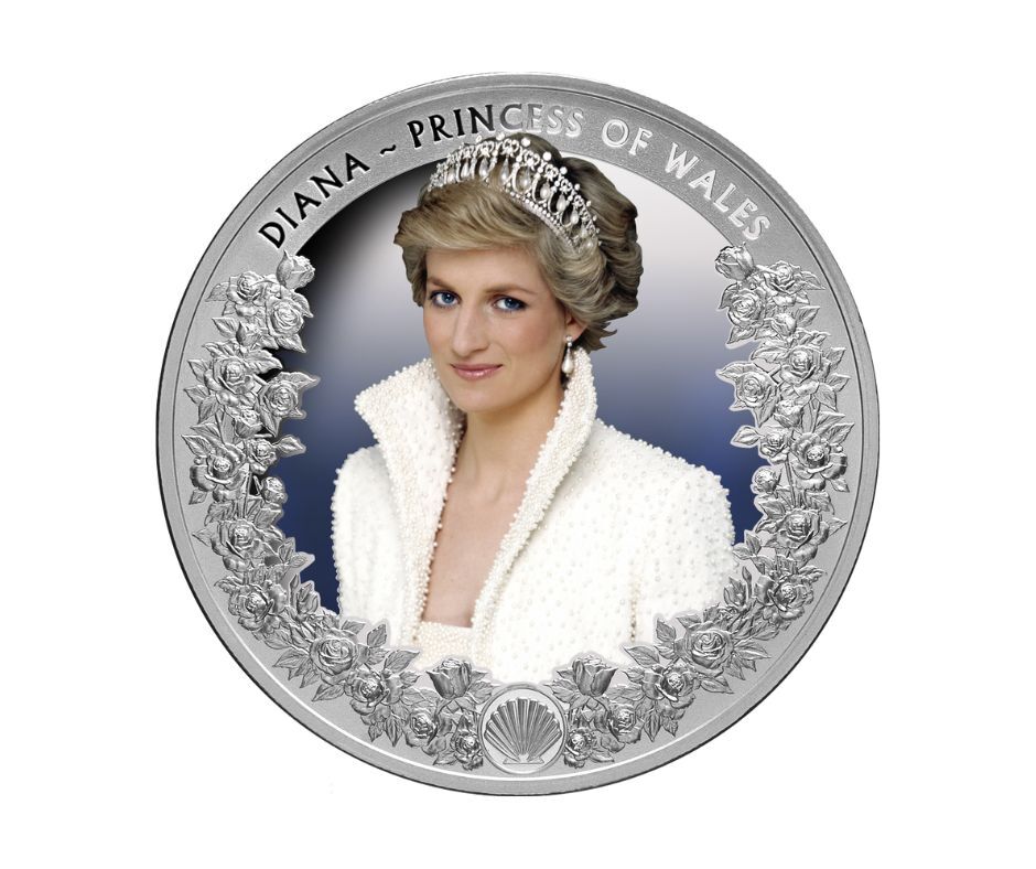 2022 $5 Diana Princess of Wales Coloured 1oz Silver Proof Coin