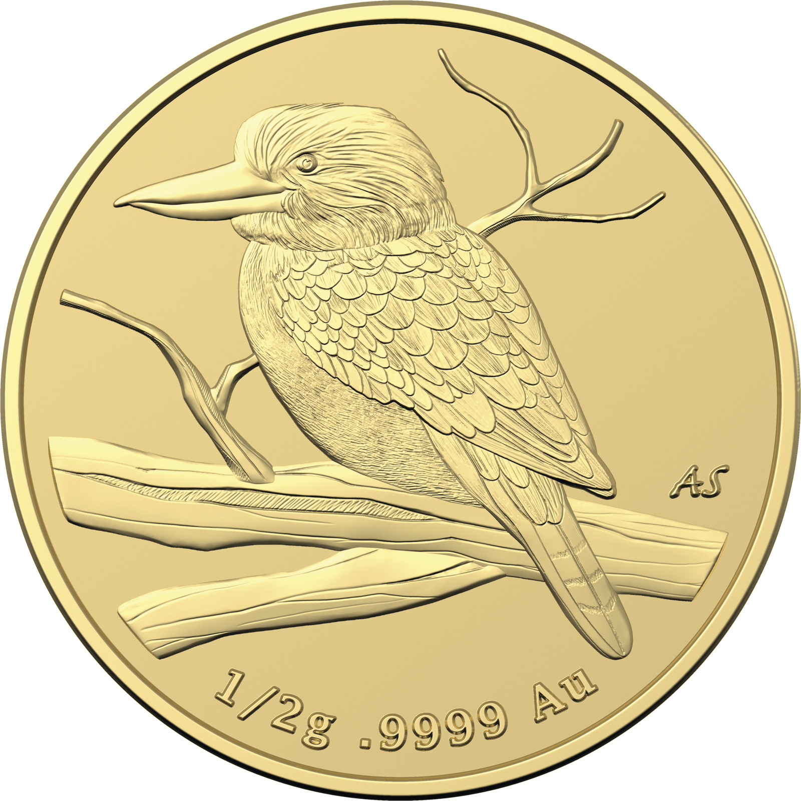 2022 $5 Mini Money Kookaburra 0.5g Gold Frosted Uncirculated Coin