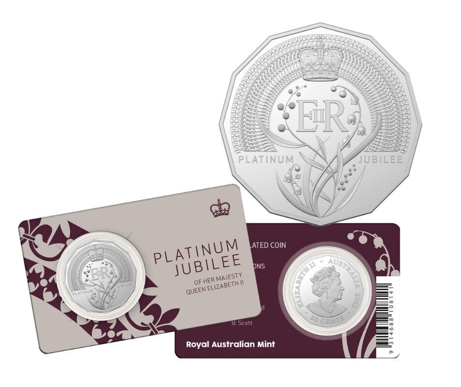 Queen Elizabeth 50c Platinum Jubilee Combo