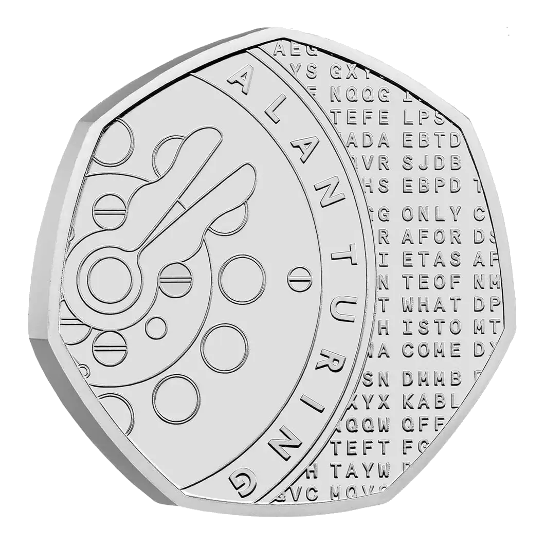 2022 50p Alan Turing Cupro-Nickel Brilliant Uncirculated Coin