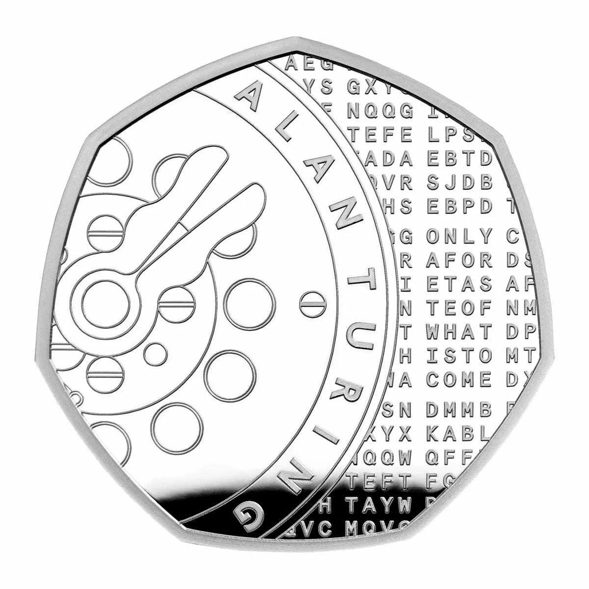 2022 50p Alan Turing Silver Proof Coin