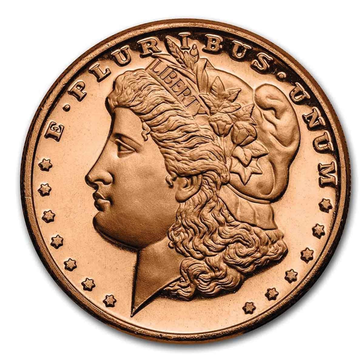 US Morgan Dollar 1oz Copper Round
