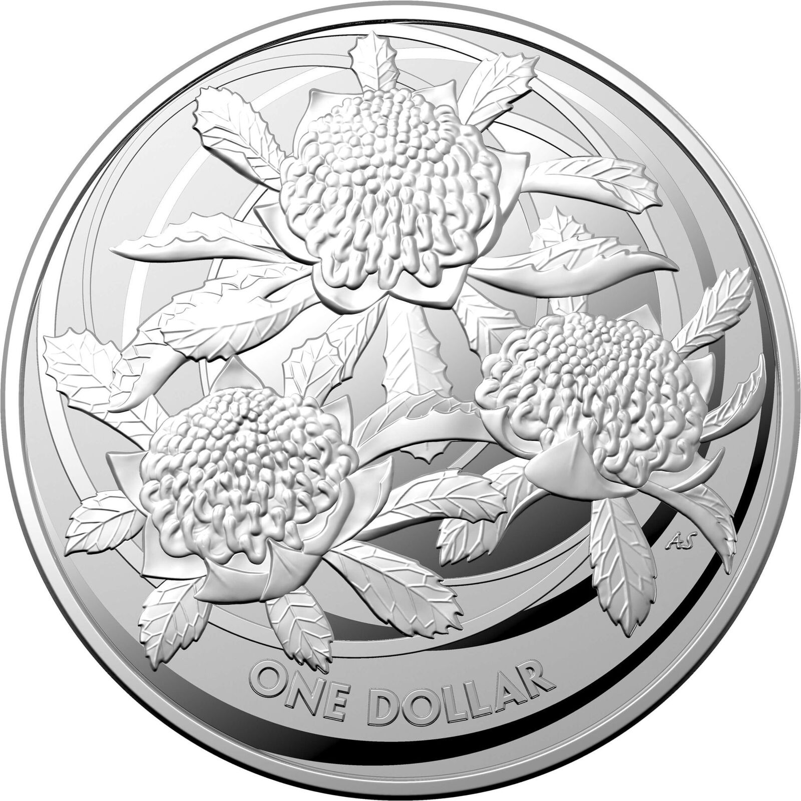 2022 $1 Wildflowers of Australia 'Waratah' 1oz Silver Investment Coin 