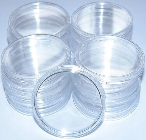 Lighthouse Clear Coin Capsules x 10 To Suit All Australian Coin Sizes