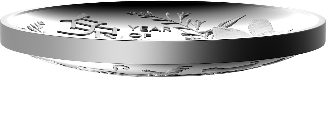 2023 $5 Year of the Rabbit Domed Fine Silver Proof Coin