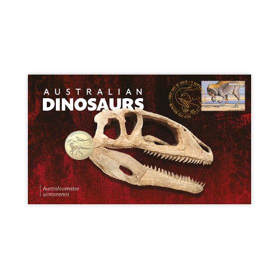 2022 $1 Australian Dinosaur – Australovenator Skeleton PNC