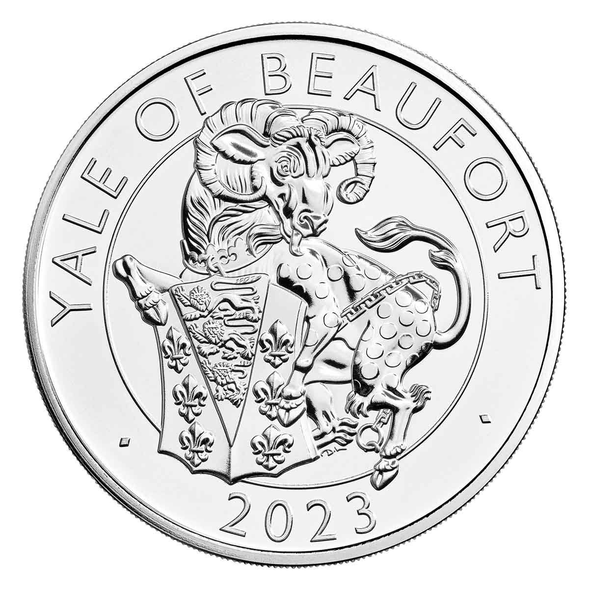 2023 £5 The Royal Tudor Beasts The Yale of Beaufort Brilliant UNC