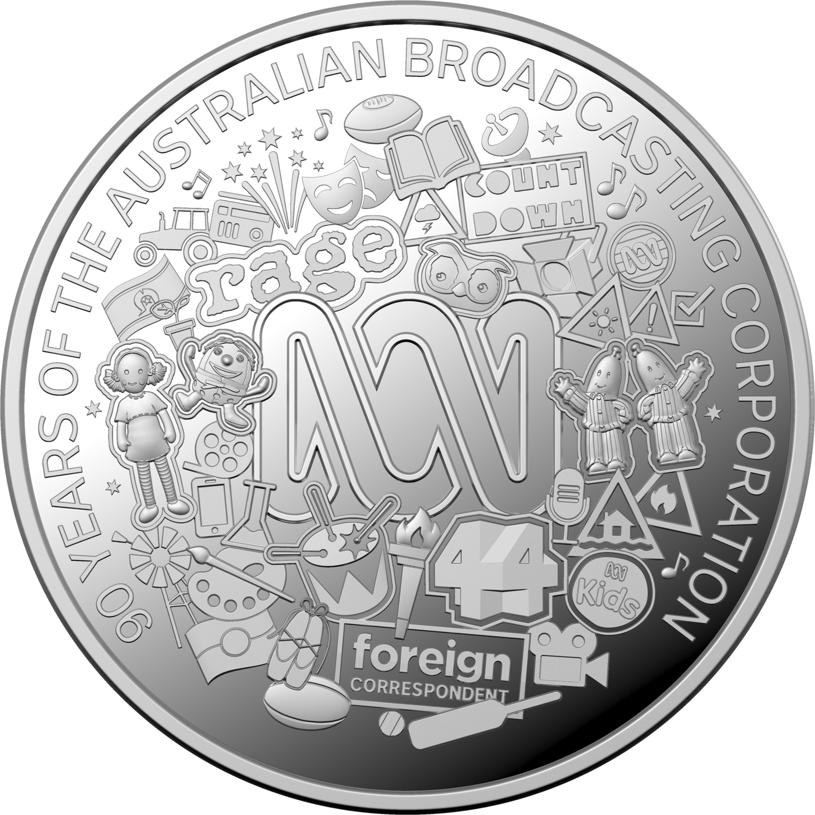2022 $1 90th Anniversary of the ABC 1/2oz Fine Silver Proof Coin