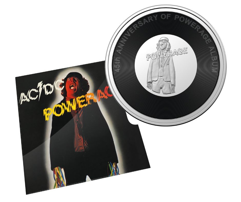 2022/23 20c AC/DC 45th Anniversary Coloured 6 Coin Collection Volume 2