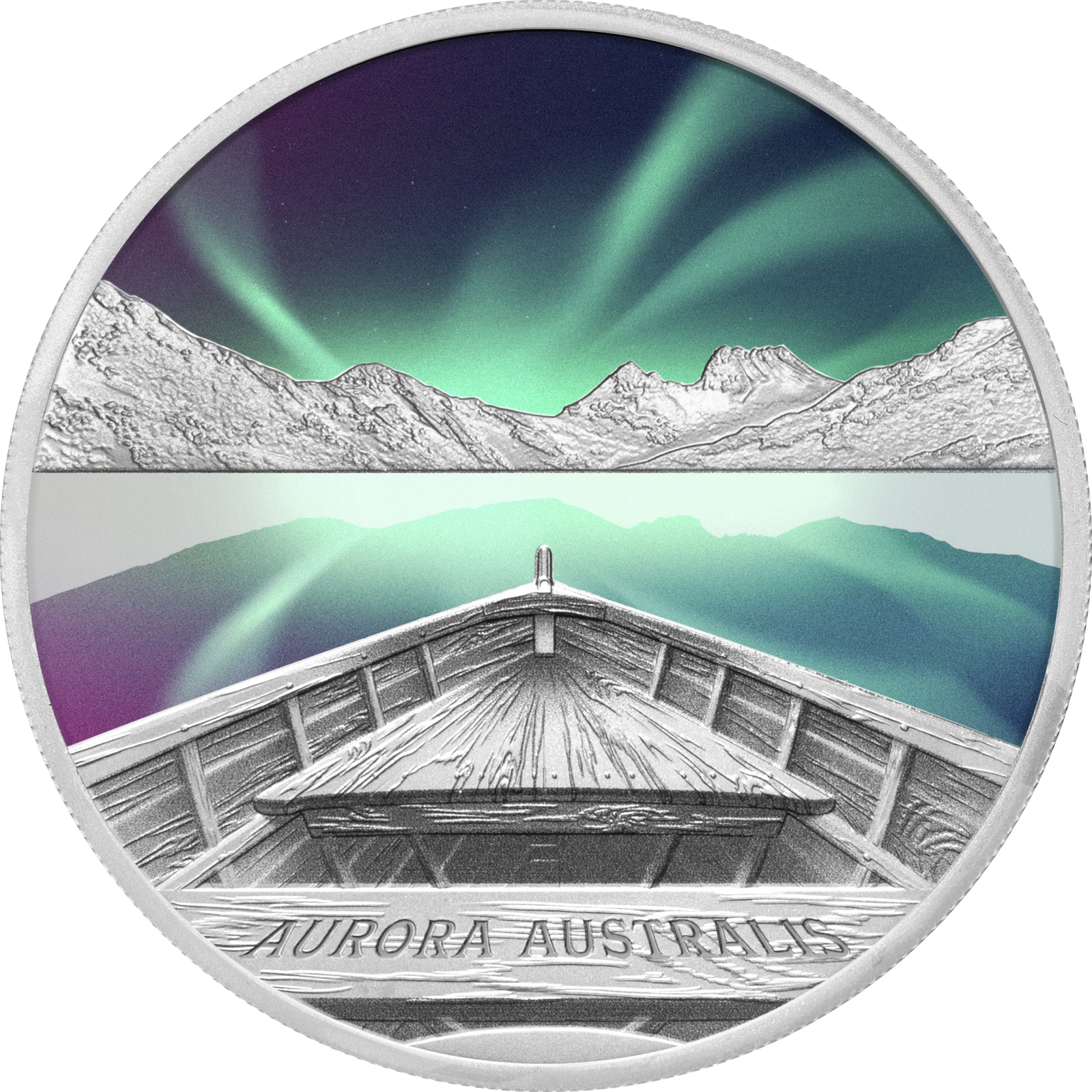 2022 $1 Aurora Australis 1oz Silver Proof Coloured Coin