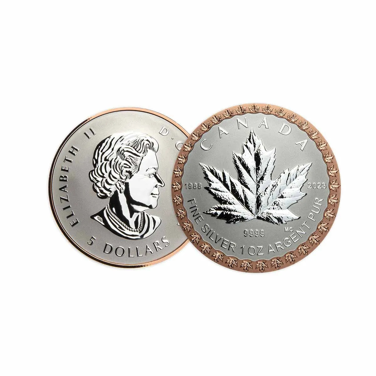 2023 Royal Canadian 35th Anniversary Silver Maple Leaf 5-Coin Fractional Set