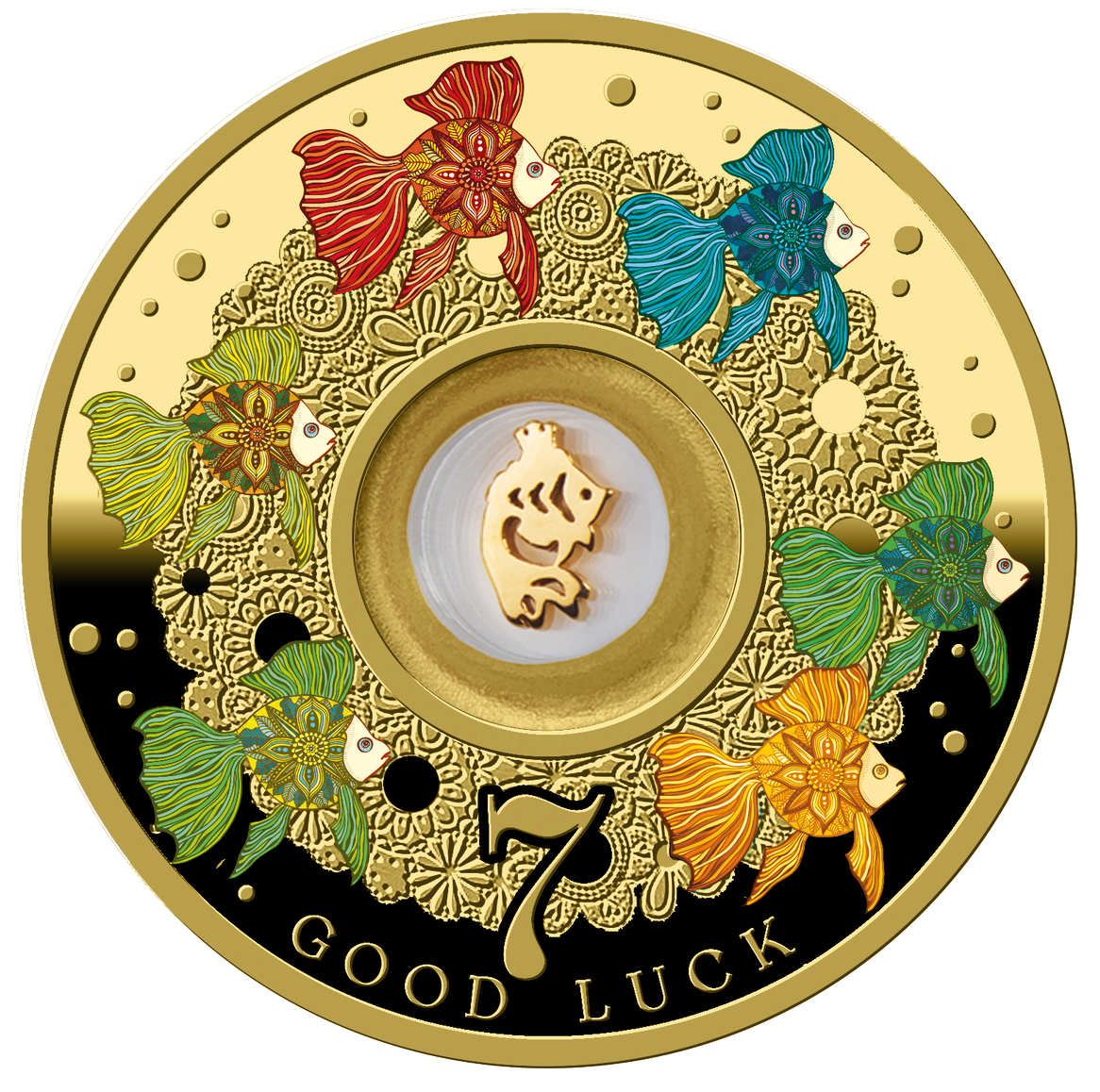 2022 Lucky Seven -Goldfish Silver Proof Coin