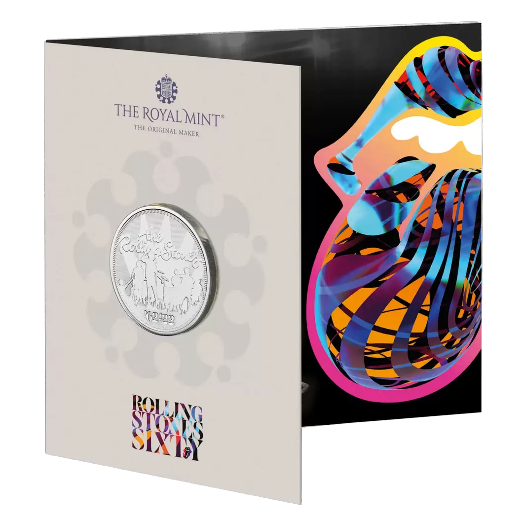 2022 £5 The Rolling Stones UK Brilliant Uncirculated Coin